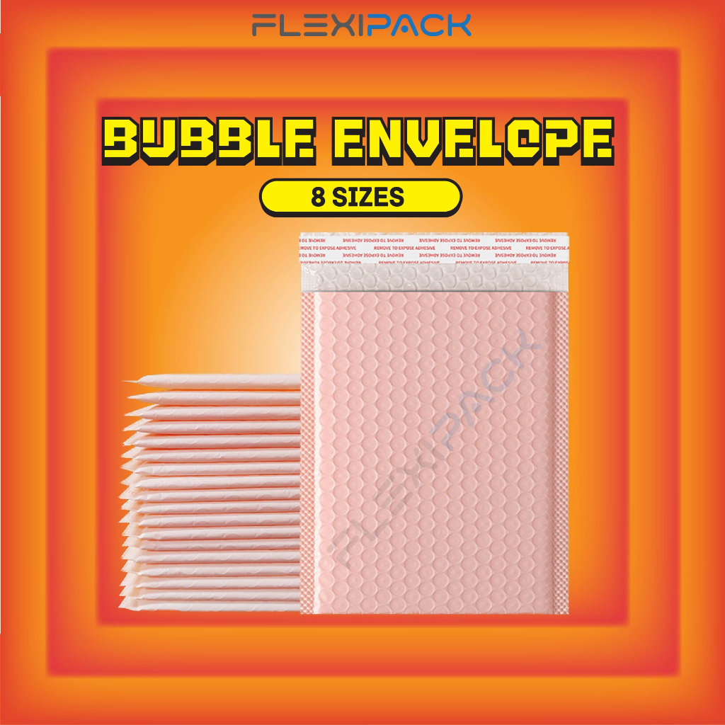 1PCS Champagne Pink Bubble Envelope Flyer Parcel Bag Courier Bag with