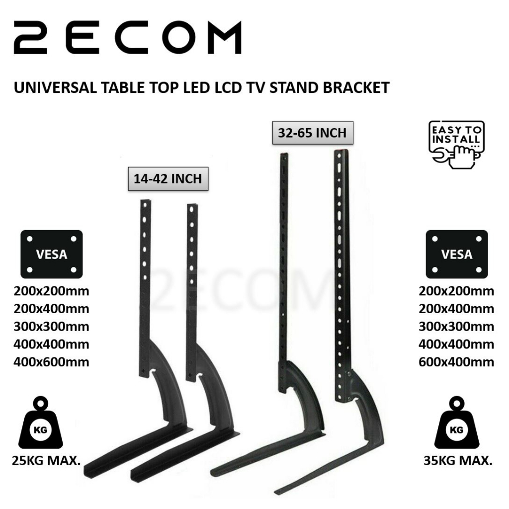 UNIVERSAL 14"42" 3260" TABLE TOP LED LCD TV STAND BRACKET Shopee