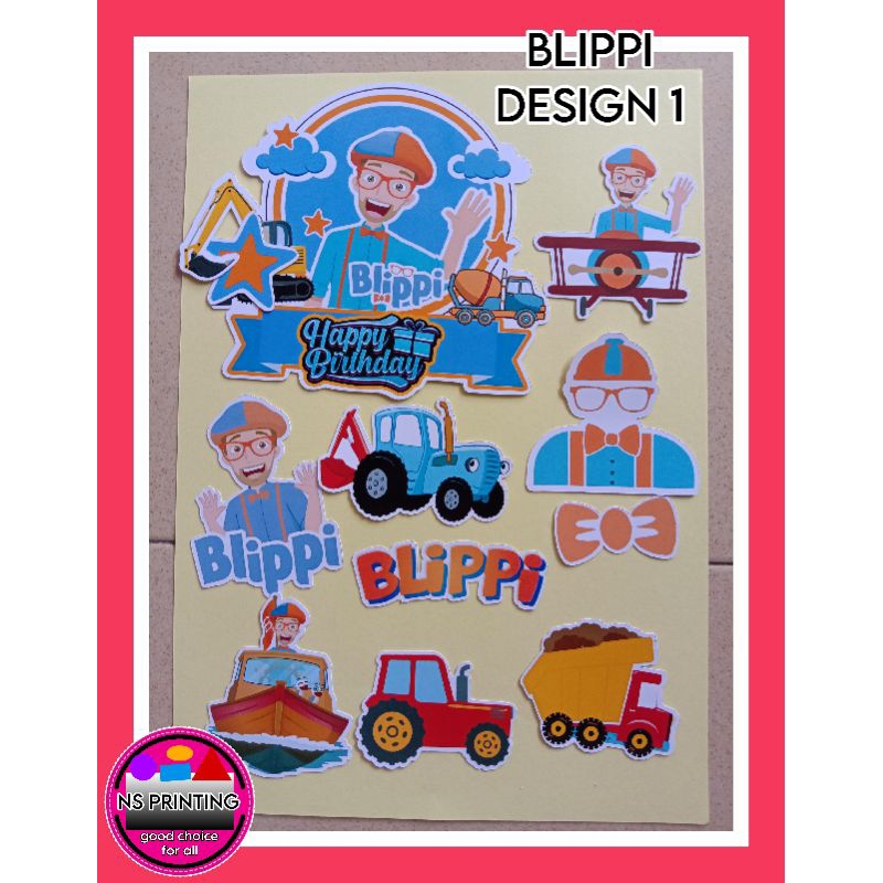 BLIPPI CAKE TOPPER DIY SET | Shopee Malaysia