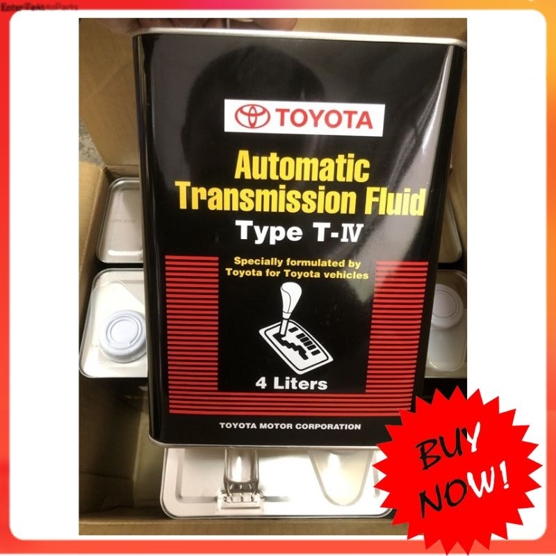 TOYOTA ATF TYPE T-IV AUTO GEAR BOX OIL TRANSMISSION FLUID ( 08886-81400 ...