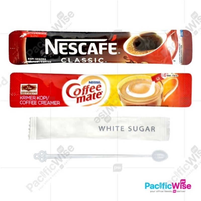 Nescafe Classic Sachet/ Coffee/ Nestle Coffeemate Creamer/ White Sugar Sticks Shopee Malaysia