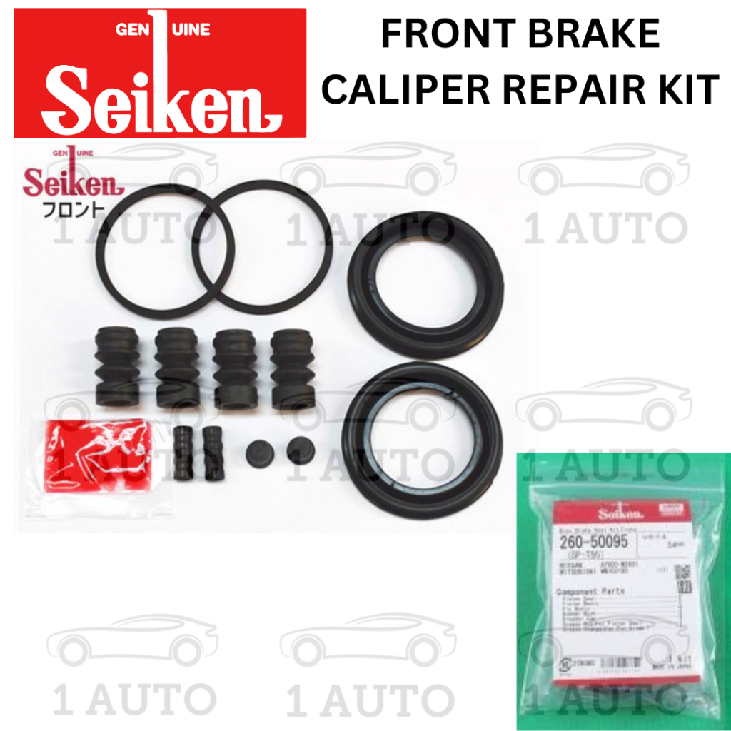(MADE IN JAPAN) SEIKEN FULL SET FRONT BRAKE CALIPER REPAIR KIT NISSAN