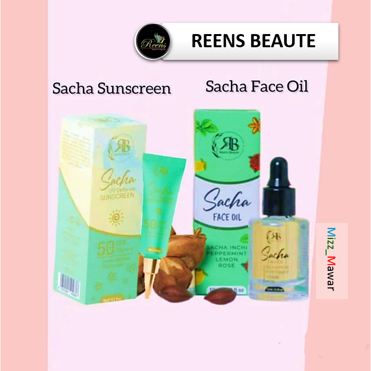 REENS BEAUTY SACHA INCHI FACE OIL SACHA SUNSCREEN ORIGINAL 💯💯💯
