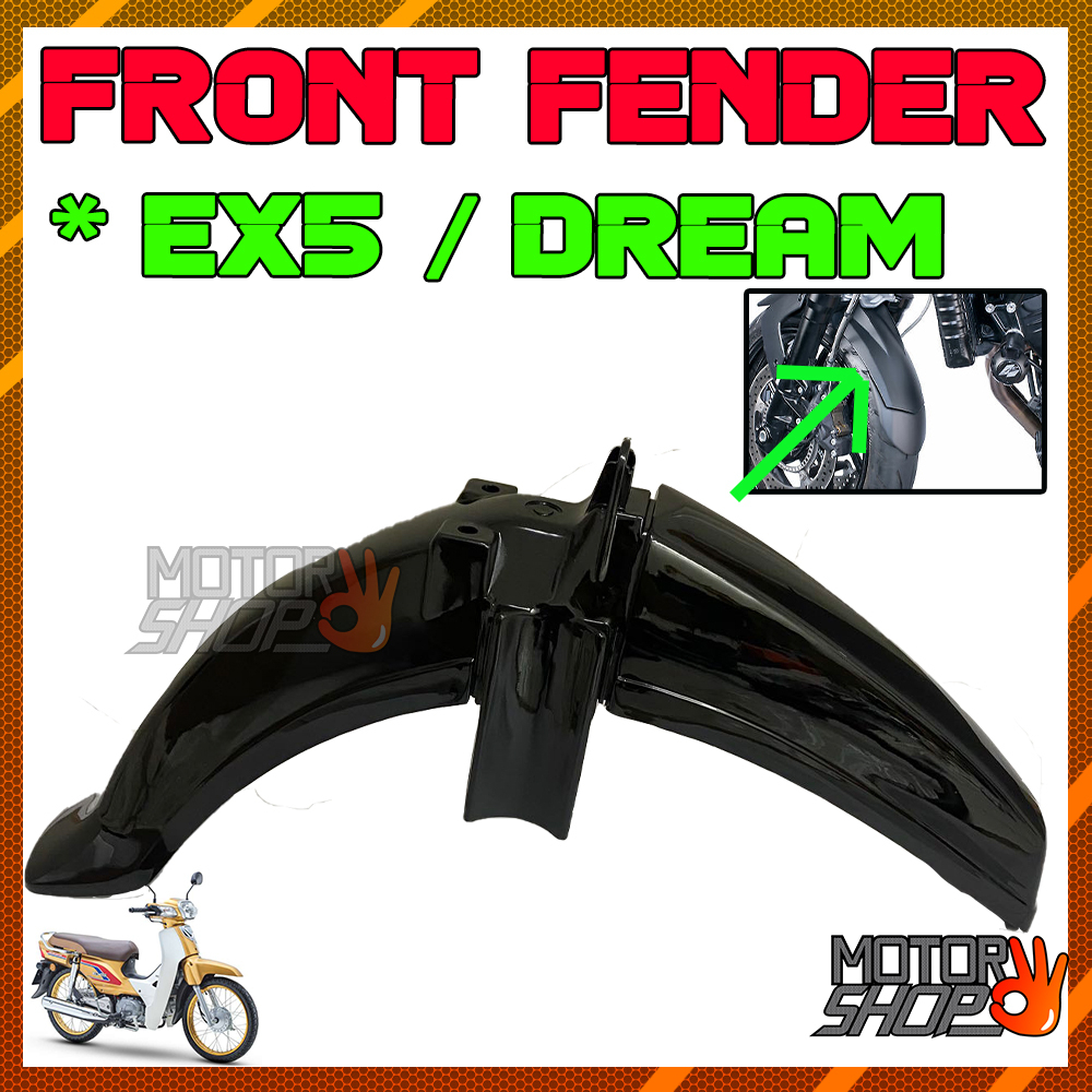 Front Fender Honda Ex5 Dream Mudguard Mud Guard Depan Cover Tayar Depan