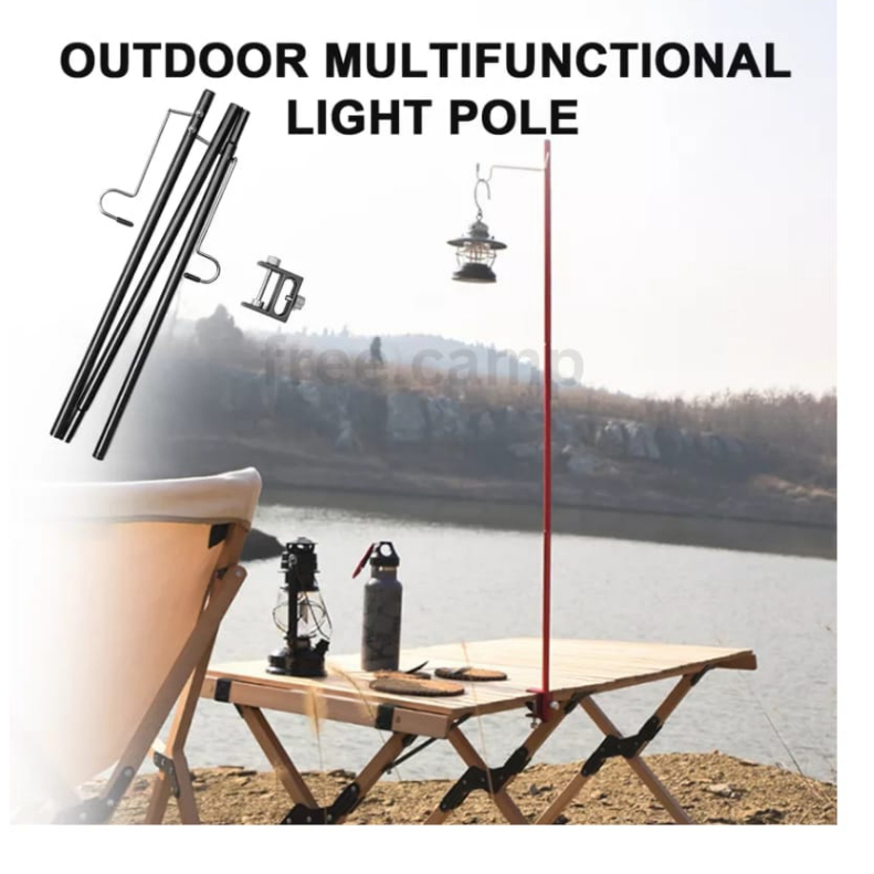 Outdoor Camping Light Stand Lamp Pole Lantern Portable Folding Lamp