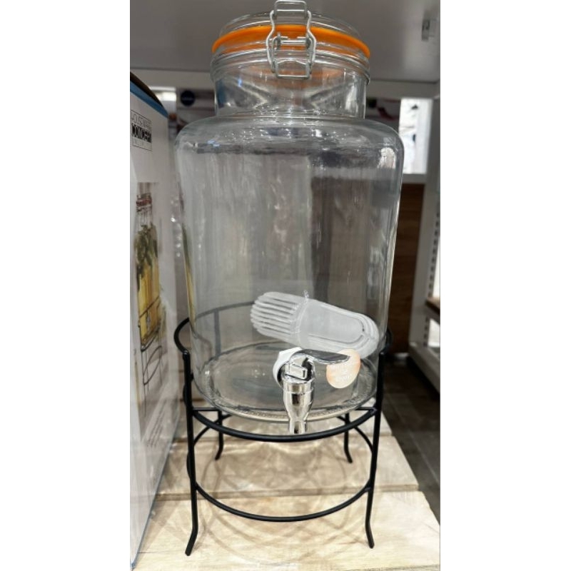 5.67Liter Glass Dispenser Water Dispenser Beverage Drinkware Cold