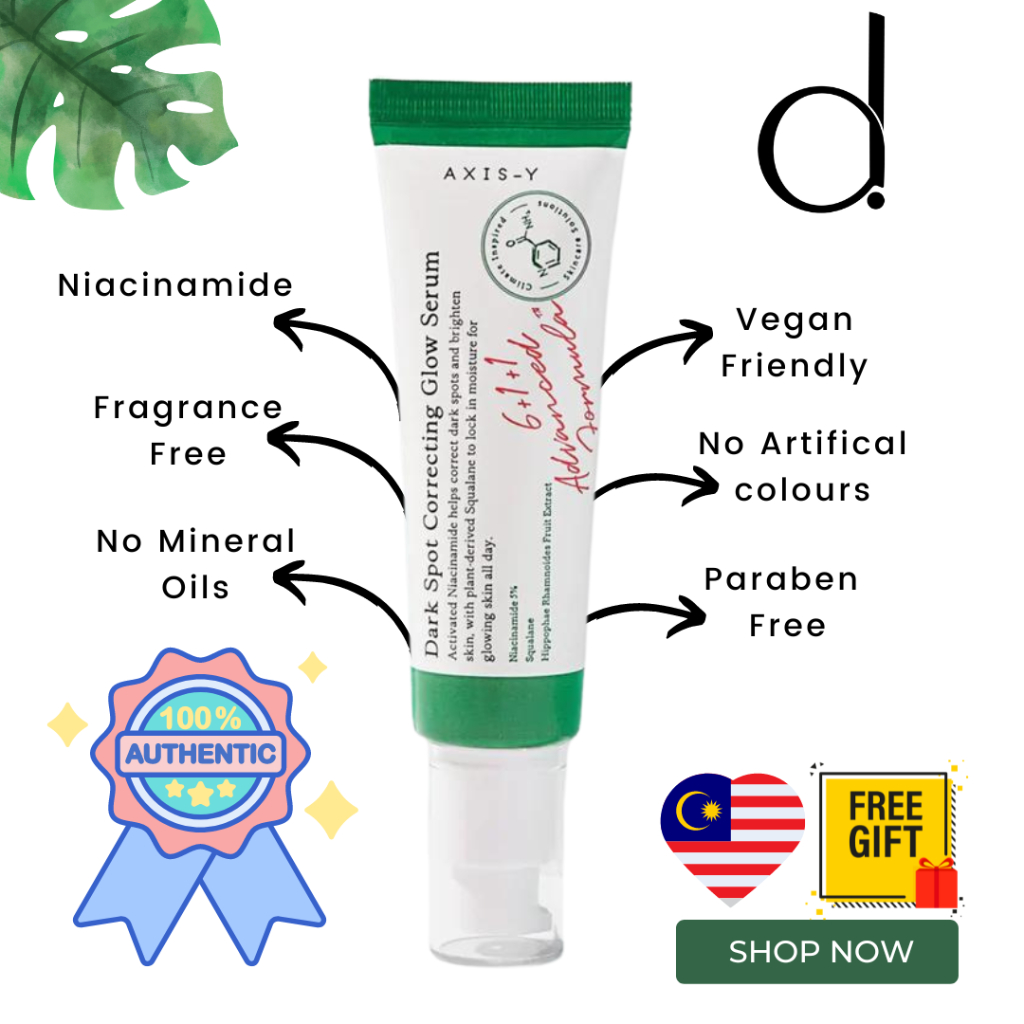 AxisY Dark Spot Correcting Glow Serum Muka 50ml 100 Authentic Korea Brightening Serum