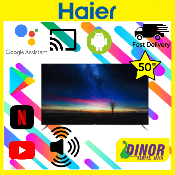 Haier 50" H50K66UG PLUS Android Series 4K UHD | Shopee Malaysia
