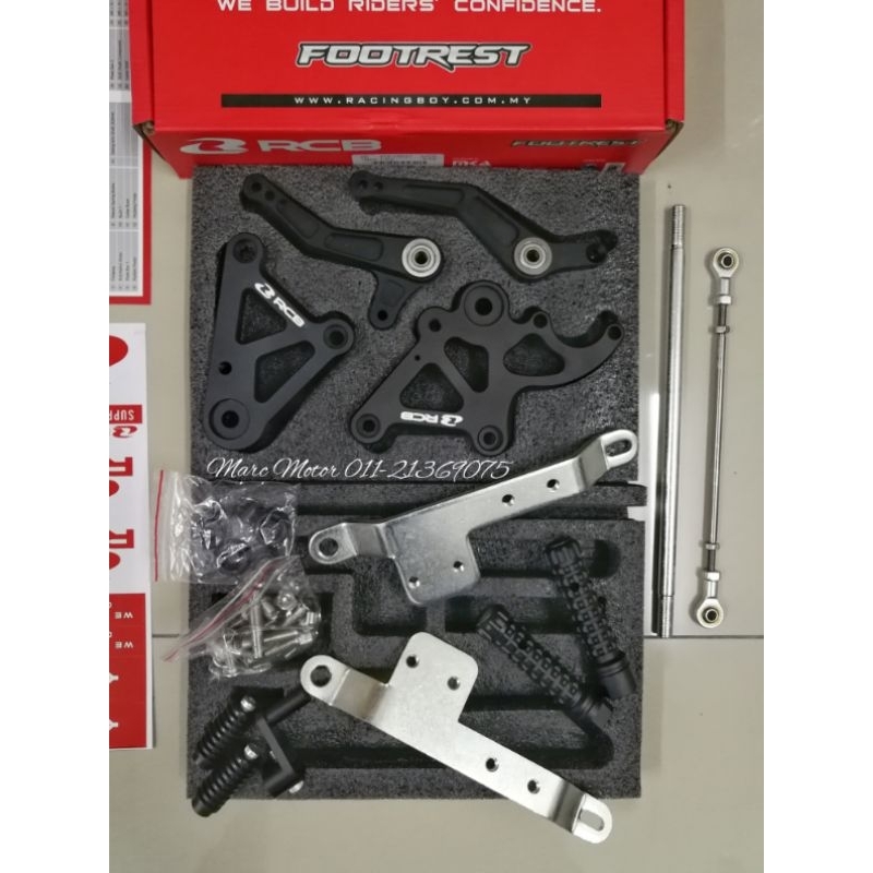 YAMAHA Y15 / Y15ZR FOOTREST RCB RACING BOY SINGLE SET RACE USE REARSET FOOTPEG FOOTRACE RACING