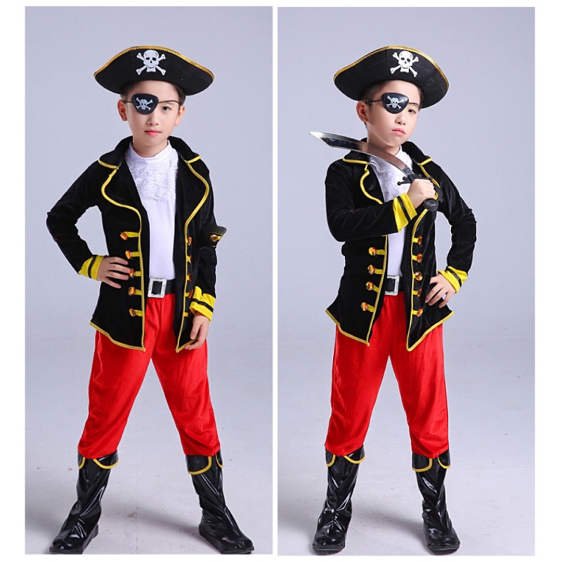 Kids Pirate Costume Party Pirate Clothing Halloween Costume Christmas  Costume For Children