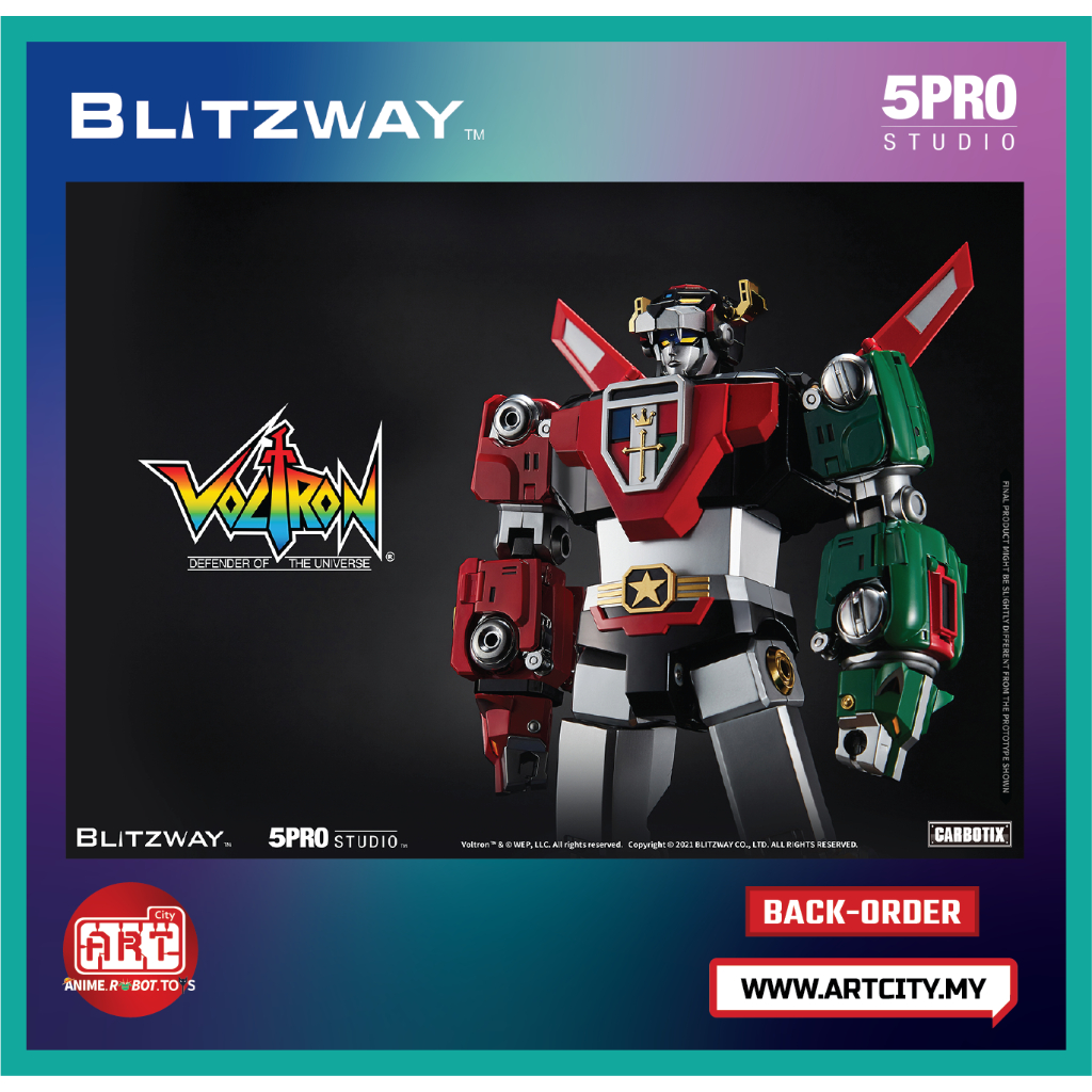 Blitzway x 5Pro Studio - Carbotix - Voltron - LED Diecast Action Figure ...