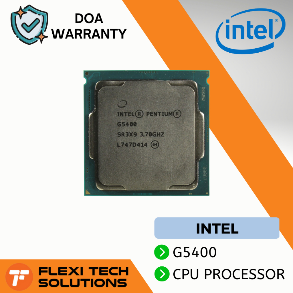 Flexi Tech Intel® Pentium® Gold G5400 CPU PROCESSOR 2 Cores 4 Threads ...
