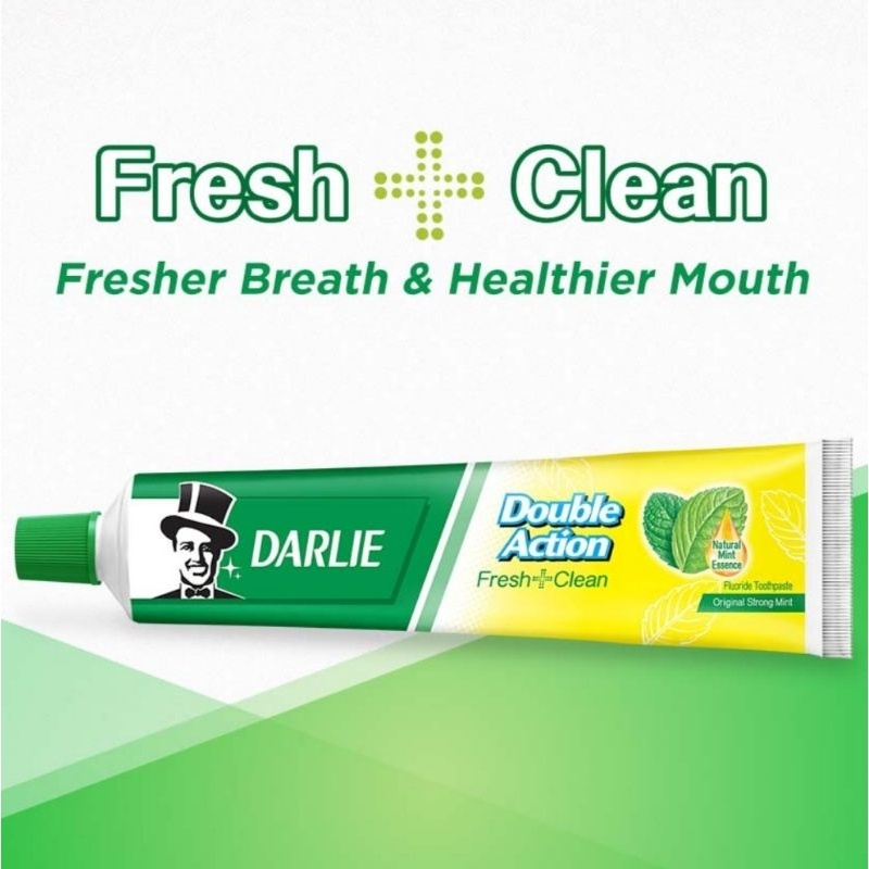 Darlie Double Action Fresh & Clean Toothpaste 70g | 100g | 250g Ubat ...