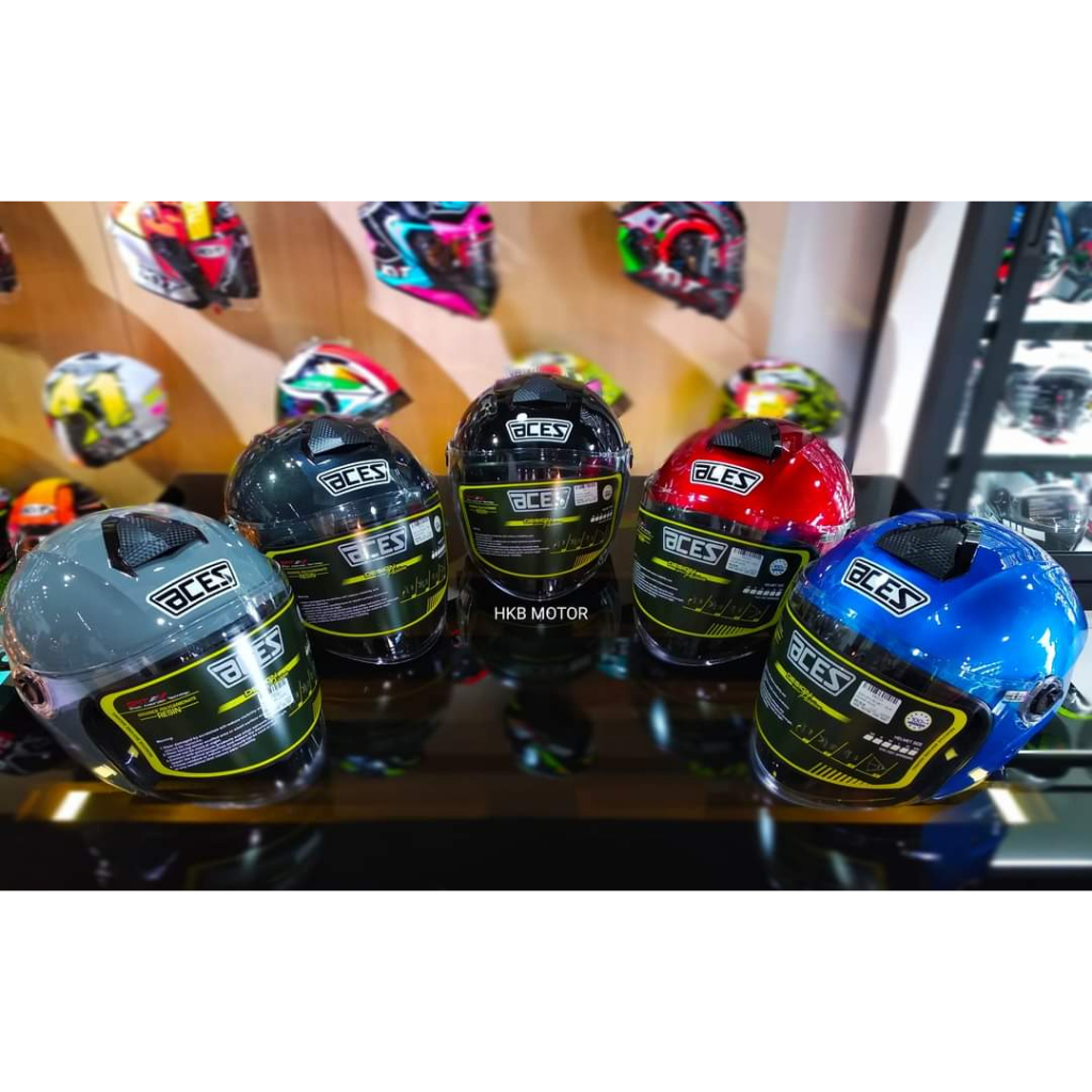 ACES R1 HELMET WITH CLEAR VISOR | Shopee Malaysia