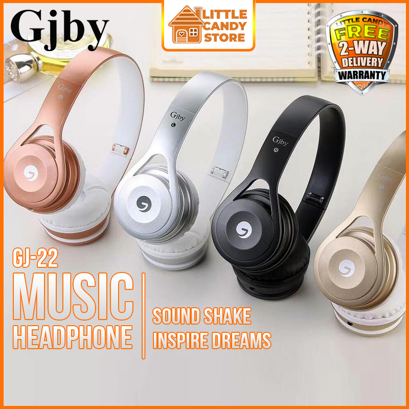 Music Headset GJ 22 Bass Sound Shake Headphone with Mic GJBY