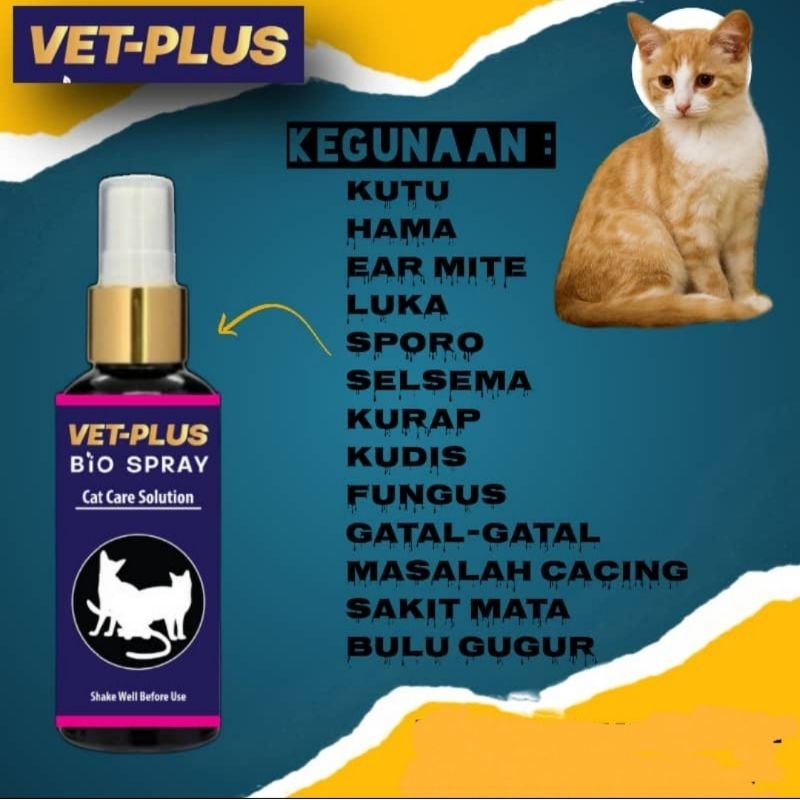 BiO SPRAYUbat kucingKutu,Hama,Ear mite,Luka,Sporo,Selsema,Kurap,Kudis,Fungus,Gatalgatal
