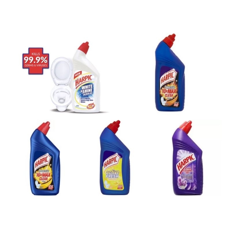 Harpic Powerplus Disinfectant All in One Toilet Cleaner 450ml Original ...