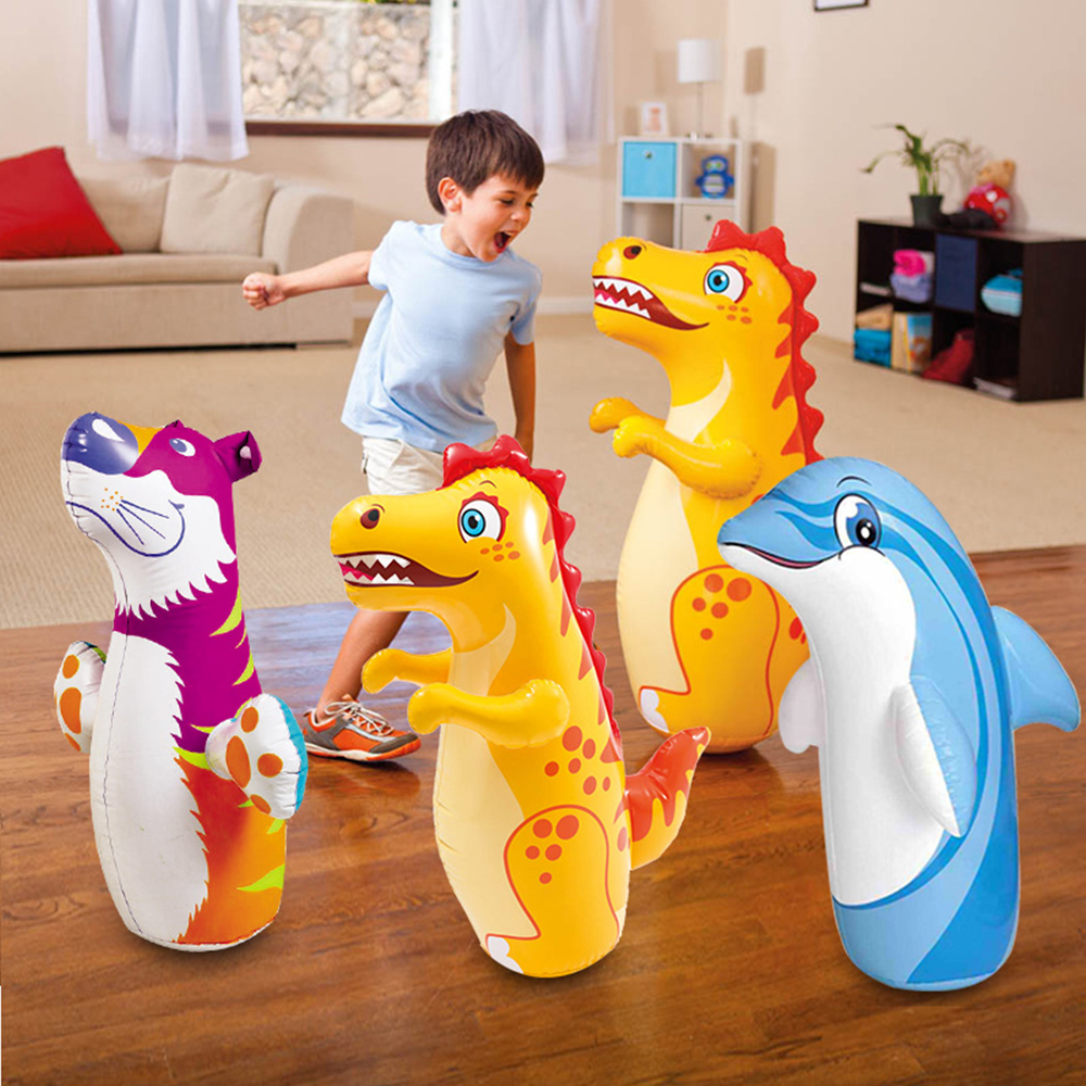INTEX 44669 Inflatable Tumbler Cute Animal Boxing Bag Children Indoor ...