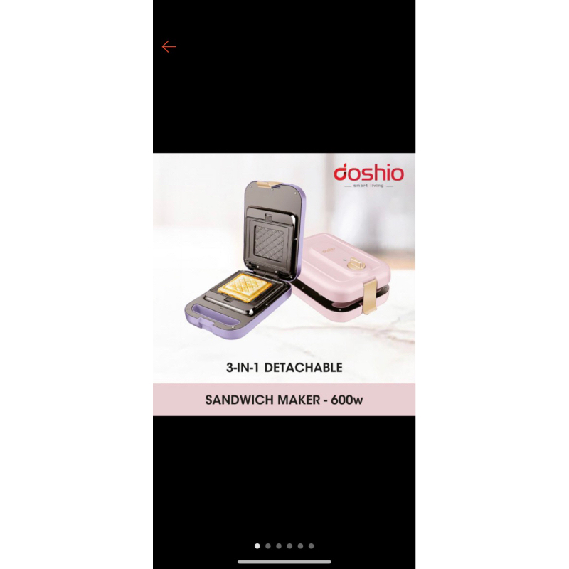 Doshio sandwich maker ( 3 in 1 Detachable ) Shopee Malaysia