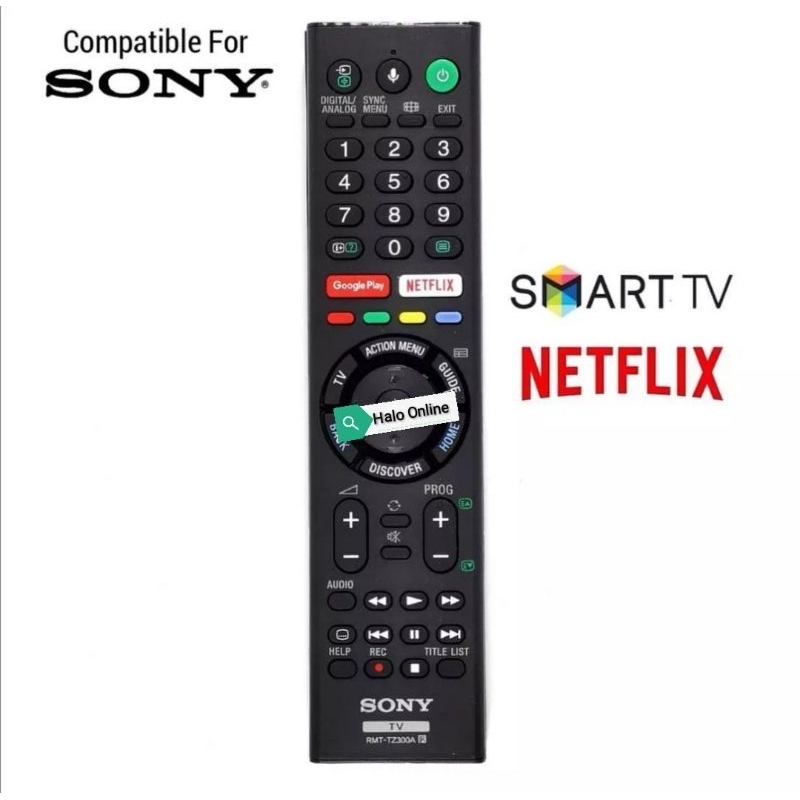 Sony Smart TV Remote Control RMTTZ300A With Compatible All Sony Bravia
