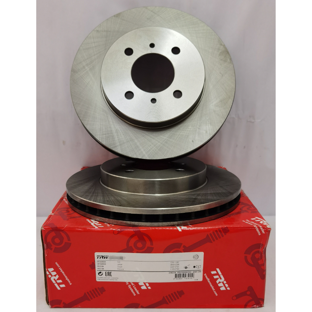 Disc Rotor Front (TRW) for Mitsubishi Mirage 3A92 Attrage A13A 2012 ...