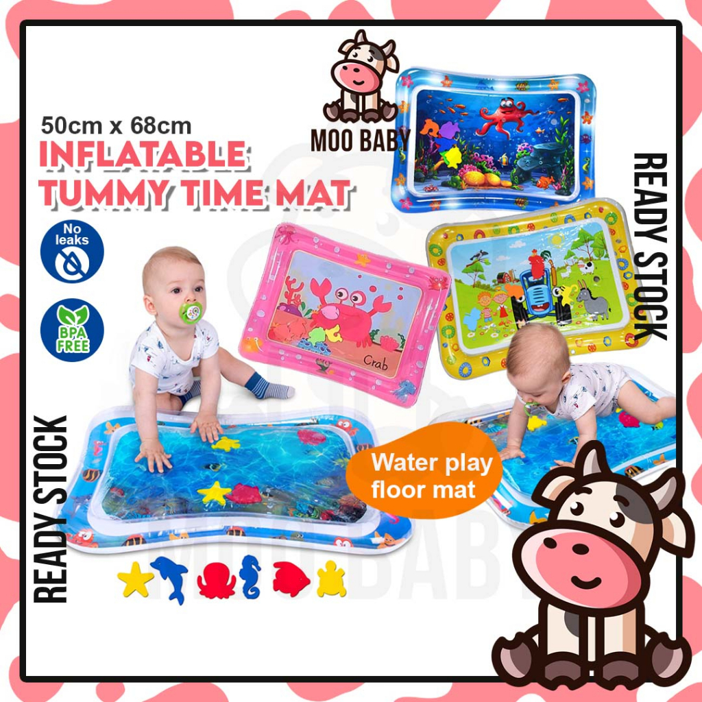 Moo Baby Toy Tummy Time Mat Sensory Play for Baby Water Play Mat
