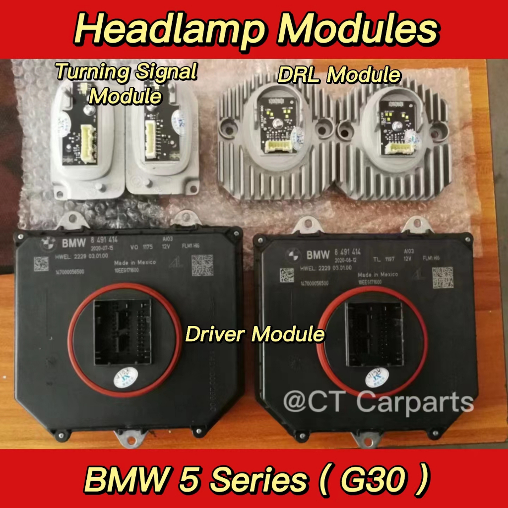 BMW 5 Series G30 Pre LCI Headlamp Modules Shopee Malaysia