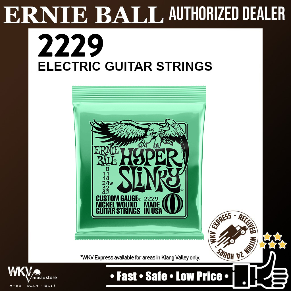 Ernie Ball 2229 Hyper Slinky Nickel Wound Electric Guitar Strings