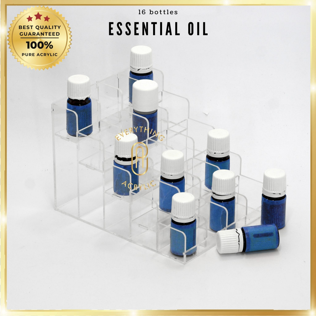 🔥ESSENTIAL OIL DISPLAY RACK🔥 acrylic organizer 16 bottles [MY Ready ...