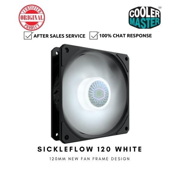 Cooler Master SickleFlow 120mm (4 Pin PWM/White LED) Fan MFX-B2DN-18NPW ...