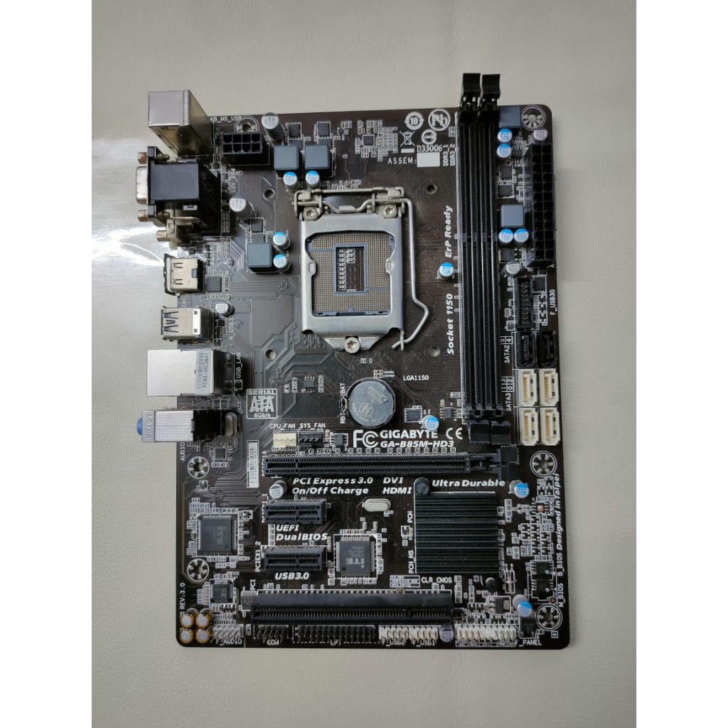Motherboard GIGABYTE GA85MHD3 LGA 1150 (Rosak Faulty Defect Mainboard) Shopee Malaysia