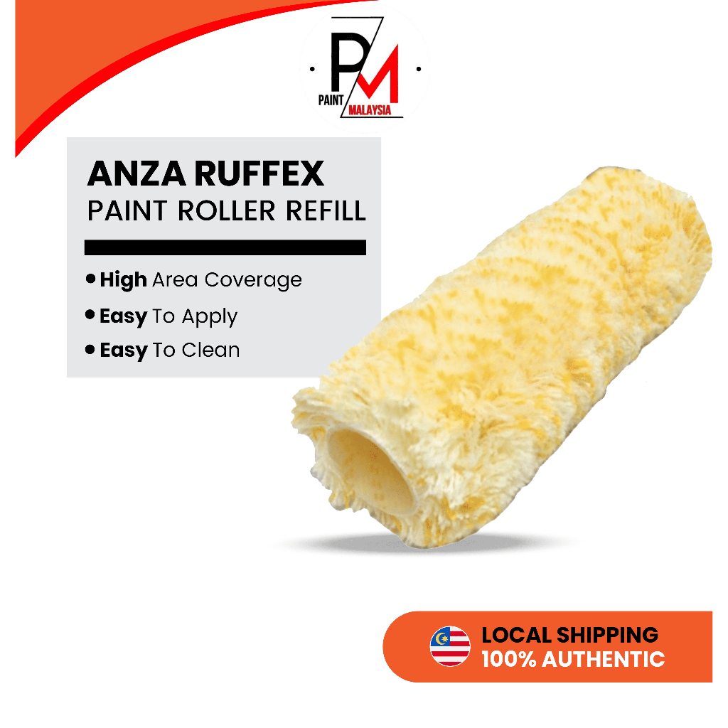 ANZA Ruffex Maxi Paint Roller Refill 7 Inch HeavyDuty Rough Surface