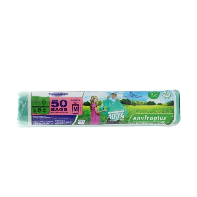 Sekoplas Enviroplus Biodegradable Garbage Bags Large Pcs Medium