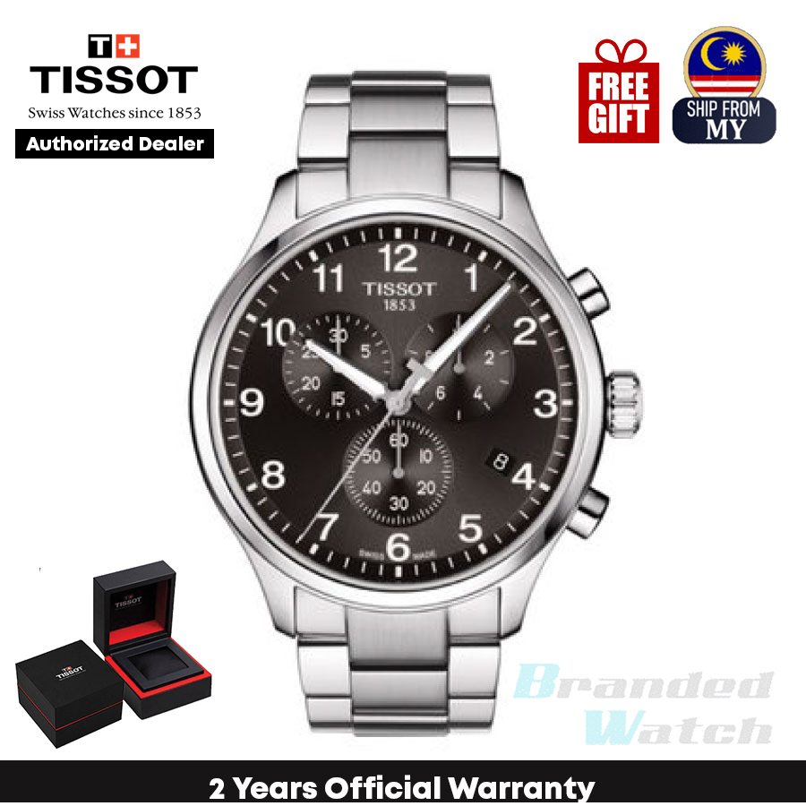 Official Warranty Tissot T116.617.11.057.01 Men s Chrono XL Classic Chronograph Quartz Steel Watch T1166171105701