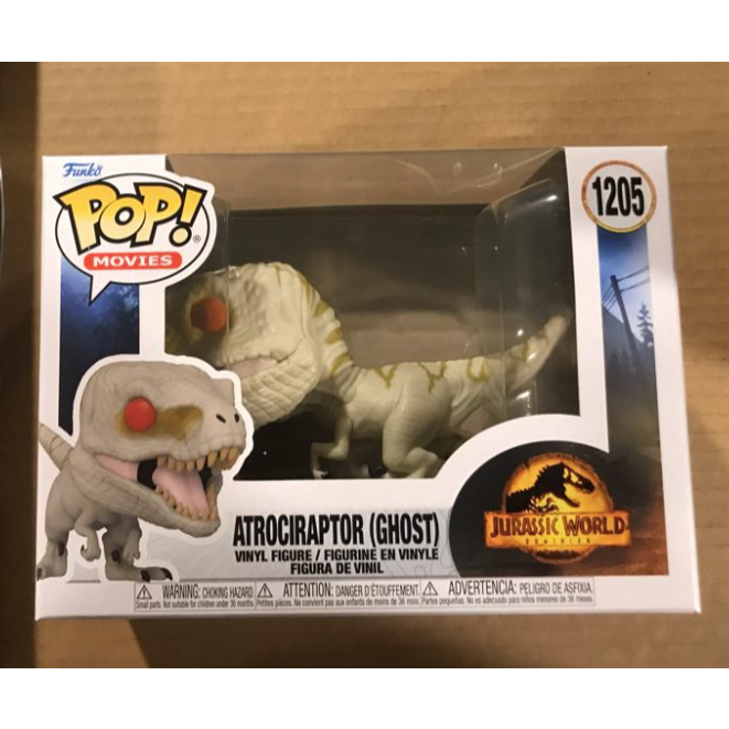 Funko Pop Jurassic World Dominion Atrociraptor Ghost 1205 Shopee Malaysia