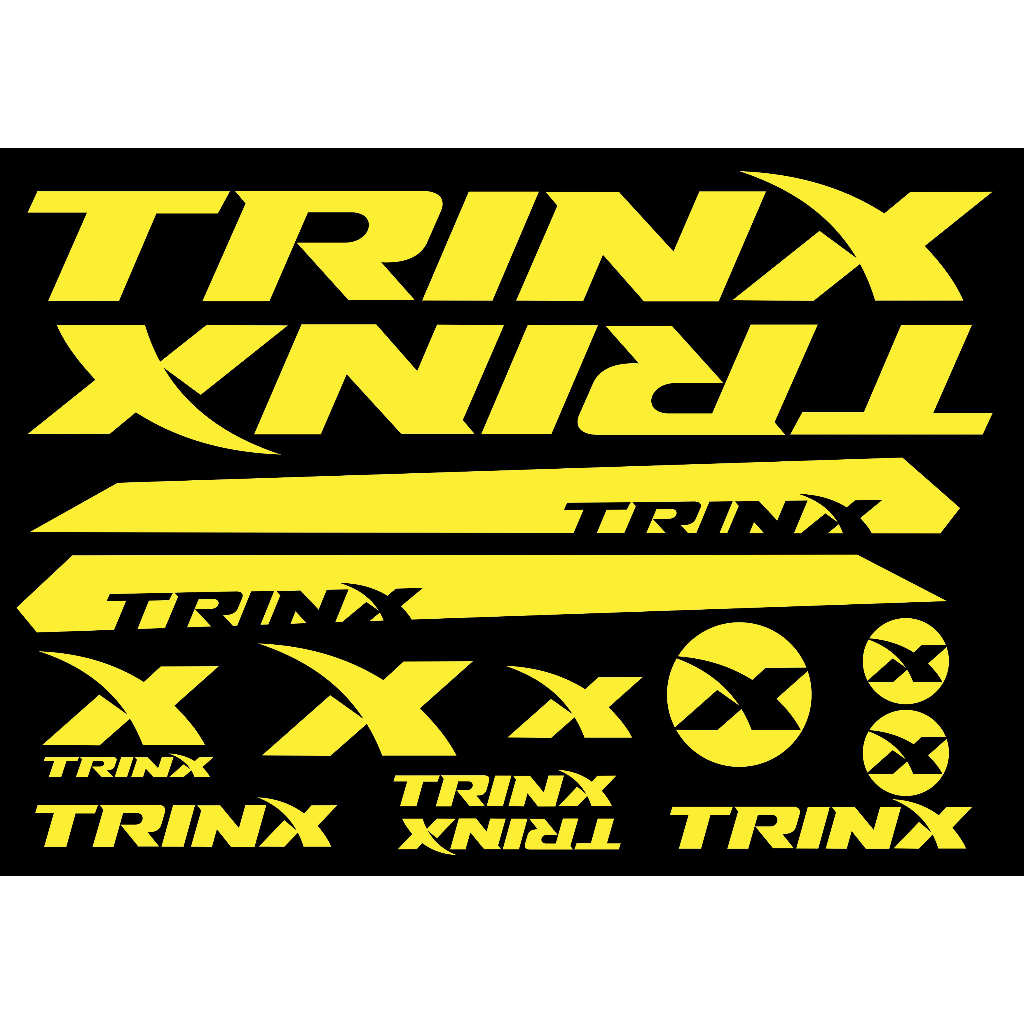 NEW Trinx cycling sticker bicycle bike sticker 14 pcs stiker frame basikal mountainbike with sponsor team logo Shopee Malaysia