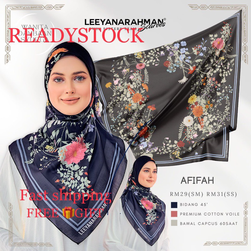 Tudung Leeyanarahman Scarves Readystock (wanita Dambaan Syurga ...