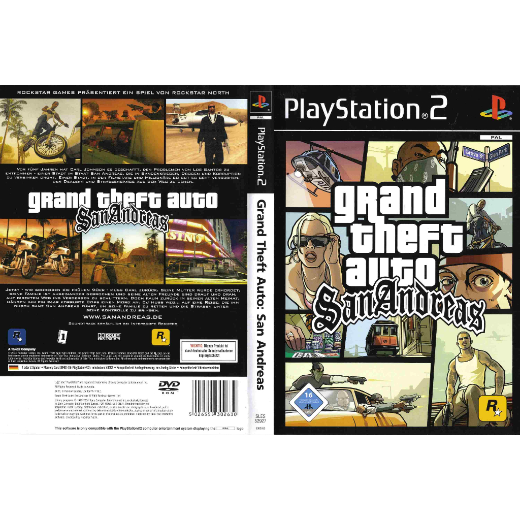 PS2 Game GTA San Andreas (Gold Disc) | Shopee Malaysia