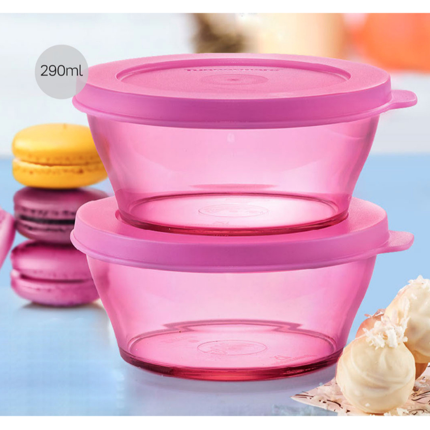 Tupperware Clear Bowl Gift Set (4/5/6pcs) / Clear Bowl (990ml / 610ml ...