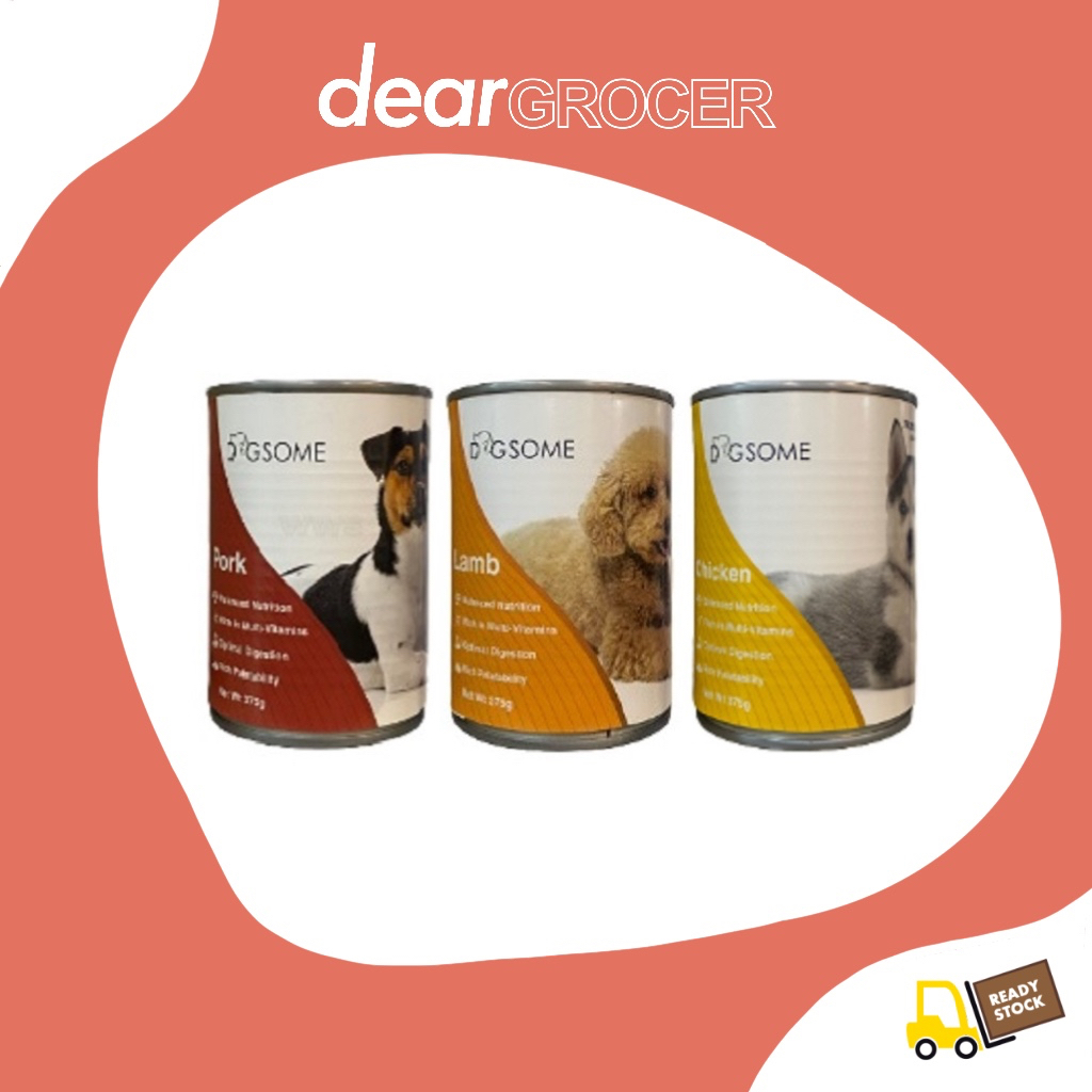 Dogsome Can Dog Wet Food 375g (Lamb, Chicken, Pork, Salmon, Codfish
