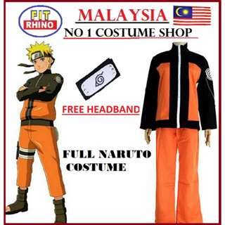 Anime Naruto Shippuden Uzumaki Naruto Cosplay Costume Jacket Pant Full  Outfit/