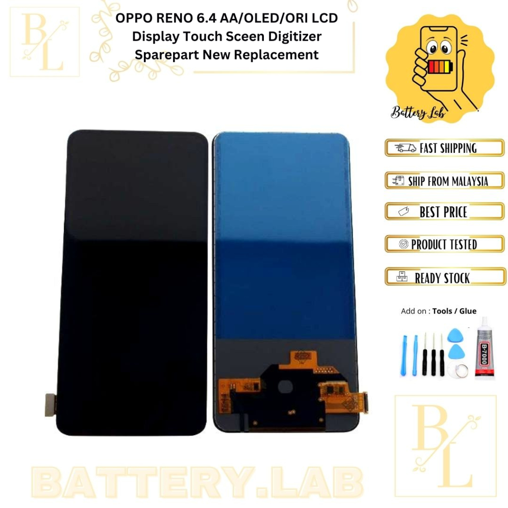 OPPO RENO 6.4 LCD Display Touch Sceen Digitizer Sparepart New ...