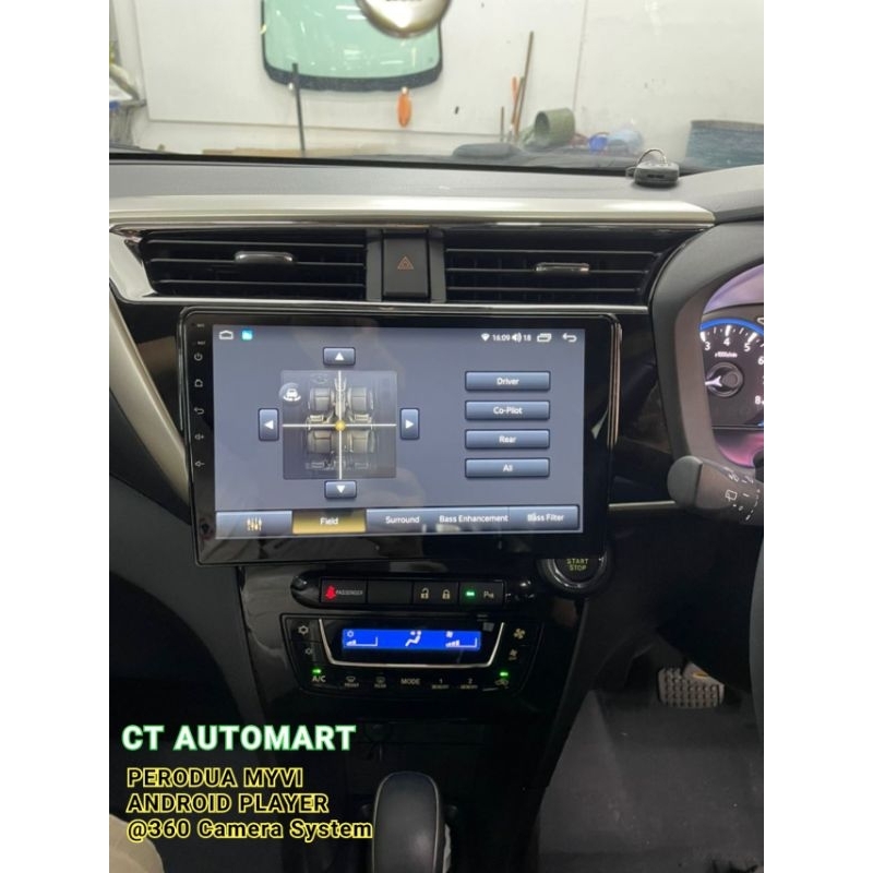 PERODUA AXIA/MYVI ANDROID PLAYER 3D 360 BIRD VIEW + 4 SIDE DVR VIDEO