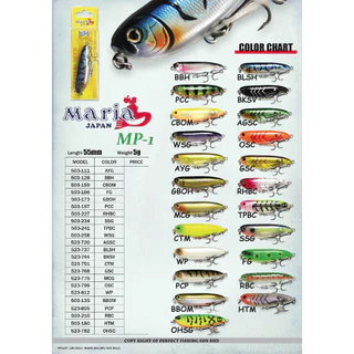 MARIA fishing lure MJ-1 70mm/90mm Minnow Floating Lure