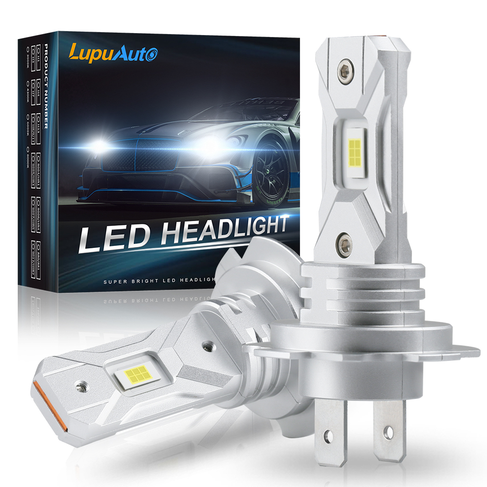 LupuAuto 2Pcs H7 LED Headlight Bulbs 6000K 18000LM 60W Car Led ...