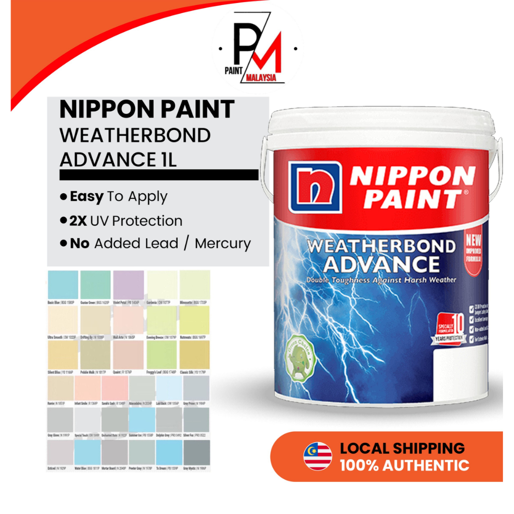 2X Color Paint Acrylic Nippon Paint Interior Exterior Gold Paint
