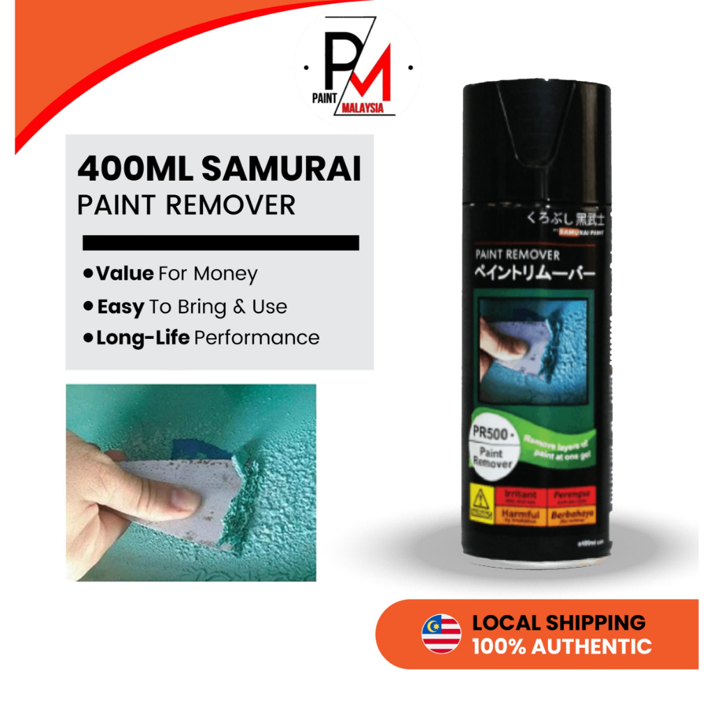 SAMURAI Paint Remover PR500 400ML Aerosol Spray Paint Remover Semburan