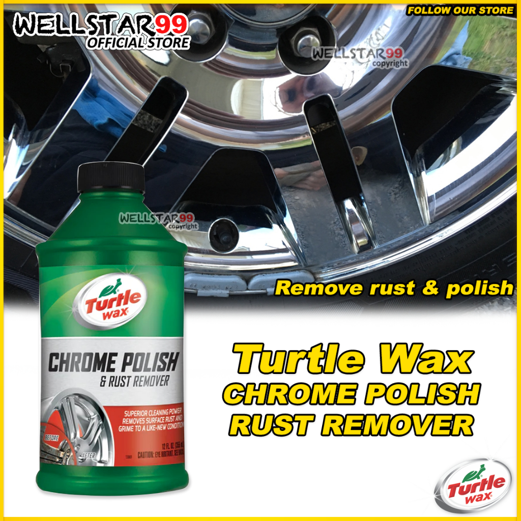 Turtle Wax Chrome Polish & Rust Remover 355ml Shopee Malaysia