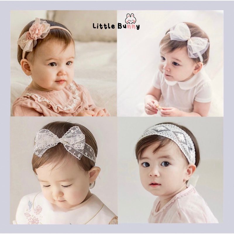 Baby Girls Lace Headband Infant Cute Shopee Malaysia