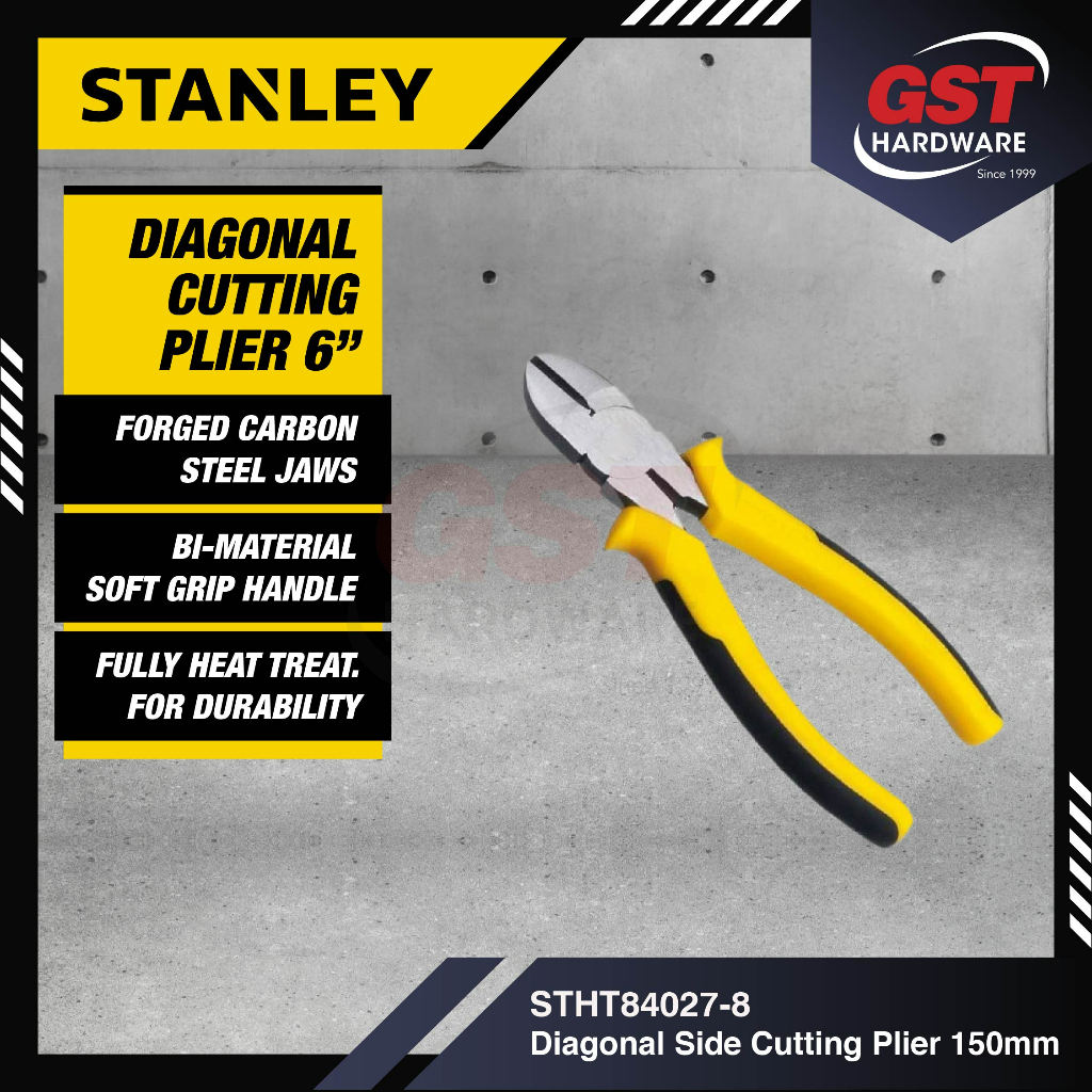 Stanley Diagonal Cutting Plier Cutter 6" Stanley Plier Heavy Duty